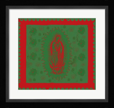 Framed Green Mary Print