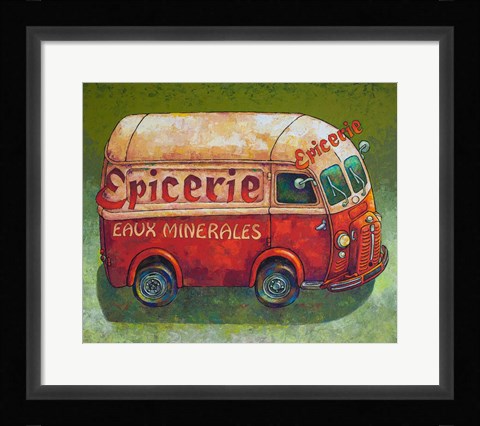 Framed Van Ordinaire Epicerie Print