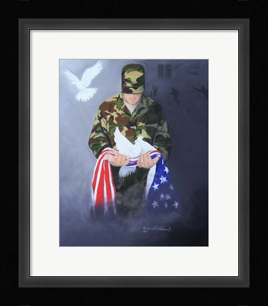 Framed Prayer for Peace Print