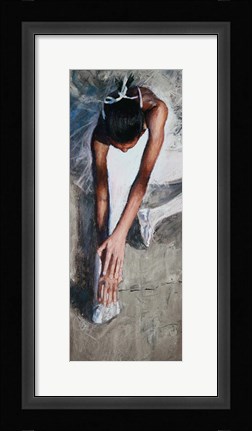 Framed Stretching Ballerina Print