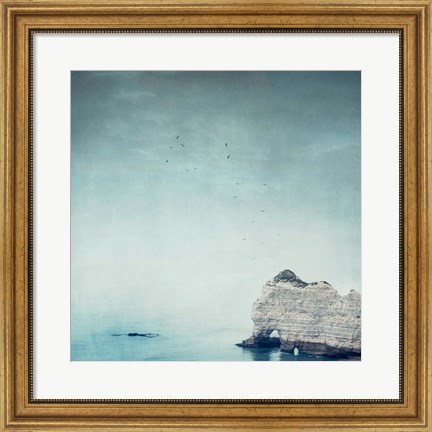 Framed Falaise d&#39;Amont Print