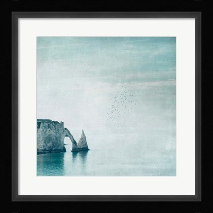 Framed Porte d'aval &amp; Aiguille - Normandy Print