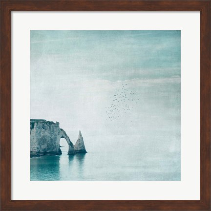Framed Porte d&#39;aval &amp; Aiguille - Normandy Print