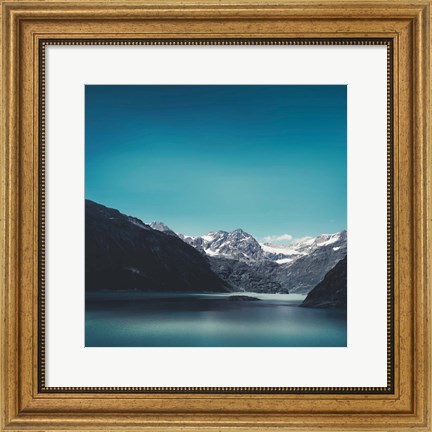 Framed Turquoise Mountain Lake Print
