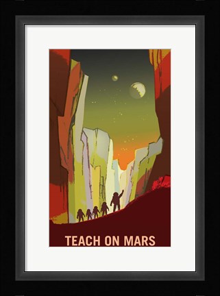 Framed Teach on Mars Print