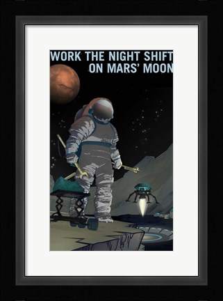 Framed Work the Night Shift Print