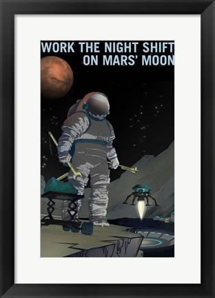 Framed Work the Night Shift Print