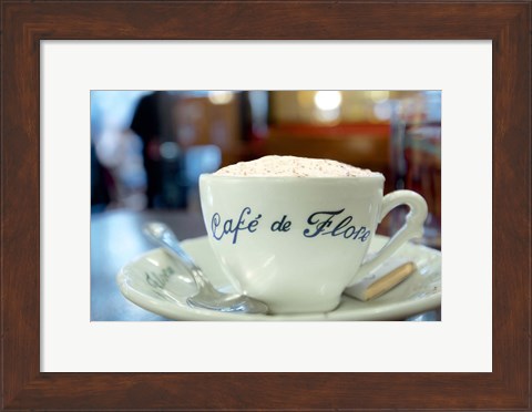 Framed Cafe de Flore Print