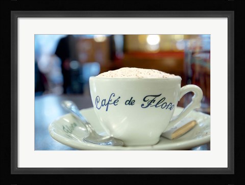 Framed Cafe de Flore Print