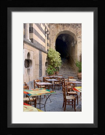 Framed Caffe, Amalfi Print