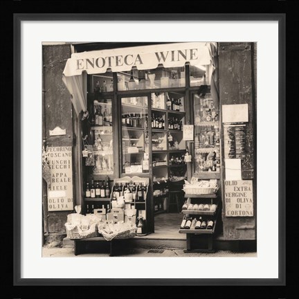 Framed Enoteca, Toscana Print