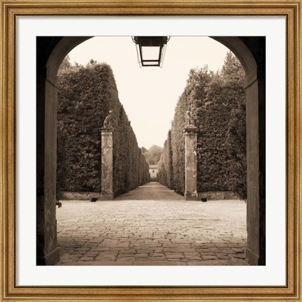 Framed Giardini Portico Print