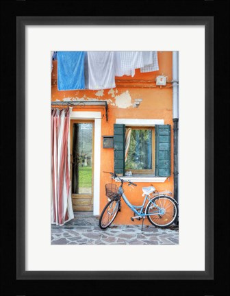 Framed Island Bicicletta #2 Print