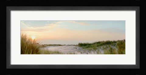 Framed Island Sand Dunes Sunrise No. 1 Print