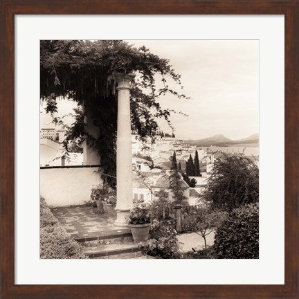 Framed Jardin del Rey Moro Print