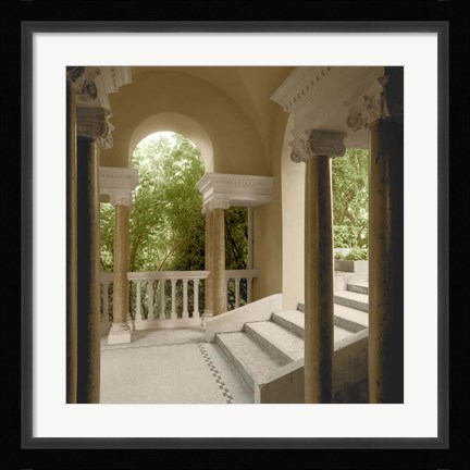 Framed Jardin Portique No. 1 Print