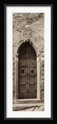 Framed La Porta Via, Cortona Print