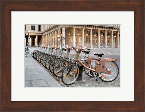 Framed Paris Cycles 1 Print