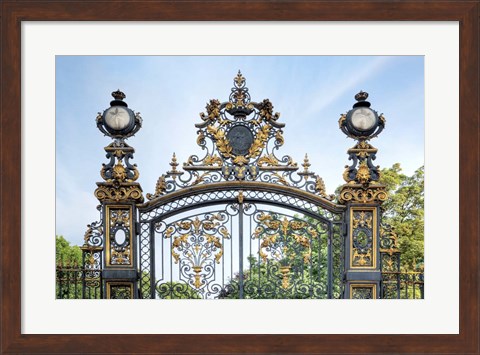Framed Park Monceau Gates Print