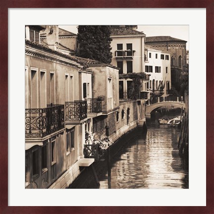 Framed Ponti di Venezia No. 4 Print