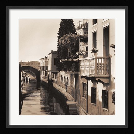 Framed Ponti di Venezia No. 5 Print