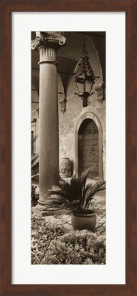 Framed Portico, Umbria Print