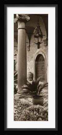 Framed Portico, Umbria Print
