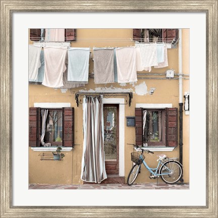 Framed Venetian Bicicletta #1 Print