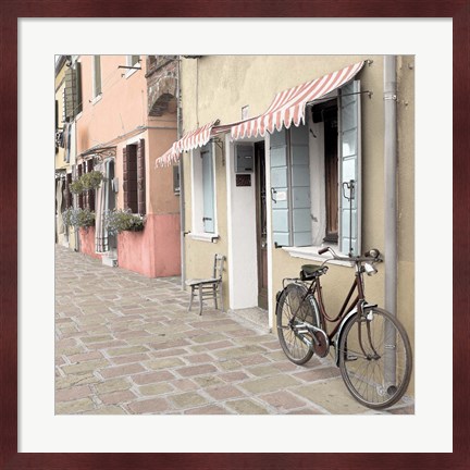 Framed Venetian Bicycle Print