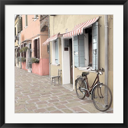 Framed Venetian Bicycle Print