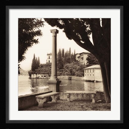 Framed Villa Contarini, Lecco Print