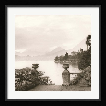 Framed Villa Monastero, Lago di Como Print