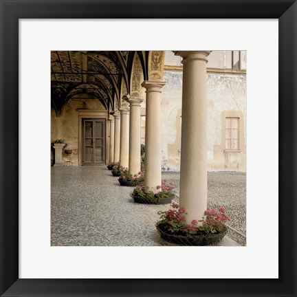 Framed Villa Portico No. 1 Print