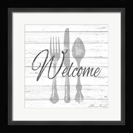 Framed Welcome Print