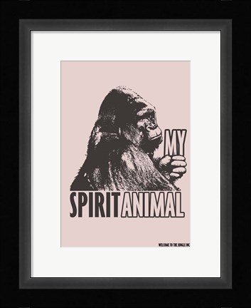 Framed Spirit Animal Gorilla Print