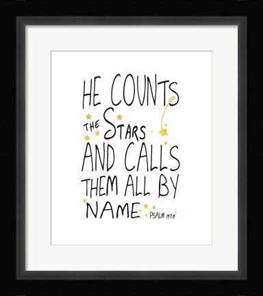 Framed He Counts His Stars Print