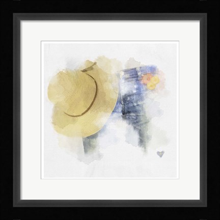 Framed Jeans Print