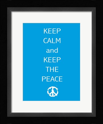 Framed Keep Calm Print