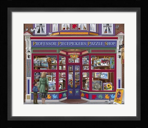Framed Professor Puzzles Print