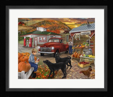 Framed Roadside Stand Print