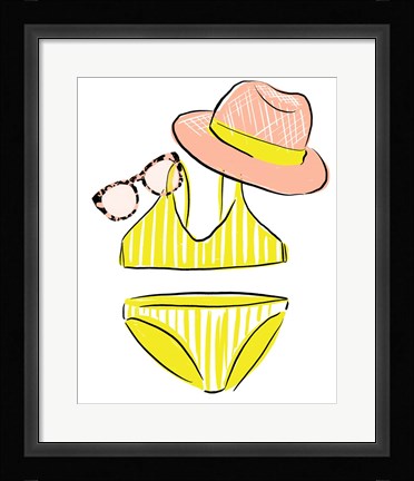 Framed Soak up the Sun I Print