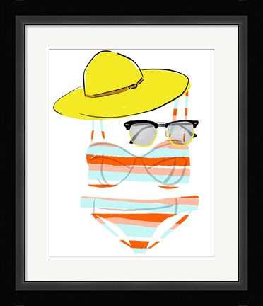 Framed Soak up the Sun III Print