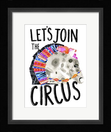 Framed Circus Fun III Print