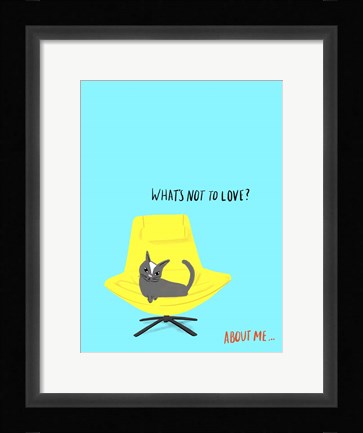 Framed Mod Cats I Print