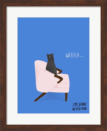 Framed Mod Cats II Print