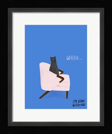 Framed Mod Cats II Print