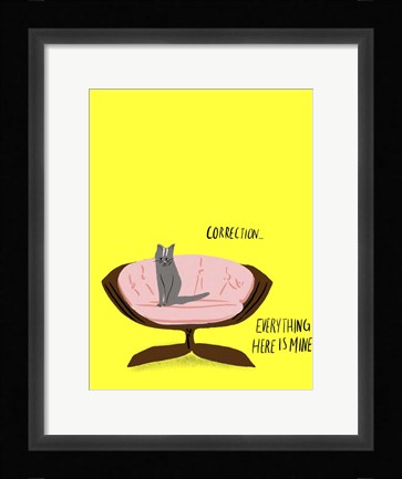 Framed Mod Cats V Print