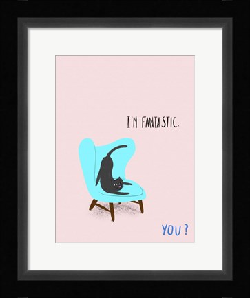 Framed Mod Cats VI Print