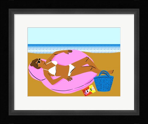 Framed Beachy Keen I Print