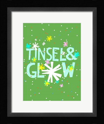 Framed Merry &amp; Bright I Print
